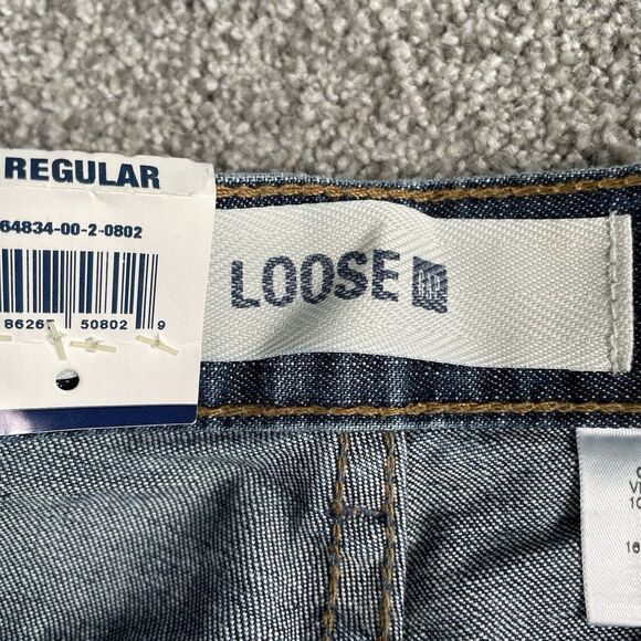 Gap Loose Fit Straight Leg Women's Jeans Blue Faded Denim Size 8 Regular NEW - Picture 7 of 12